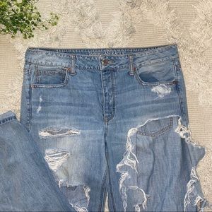Heavily Distressed American Eagle Jeans